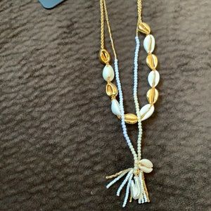 Fresh water pearl necklace and earring set